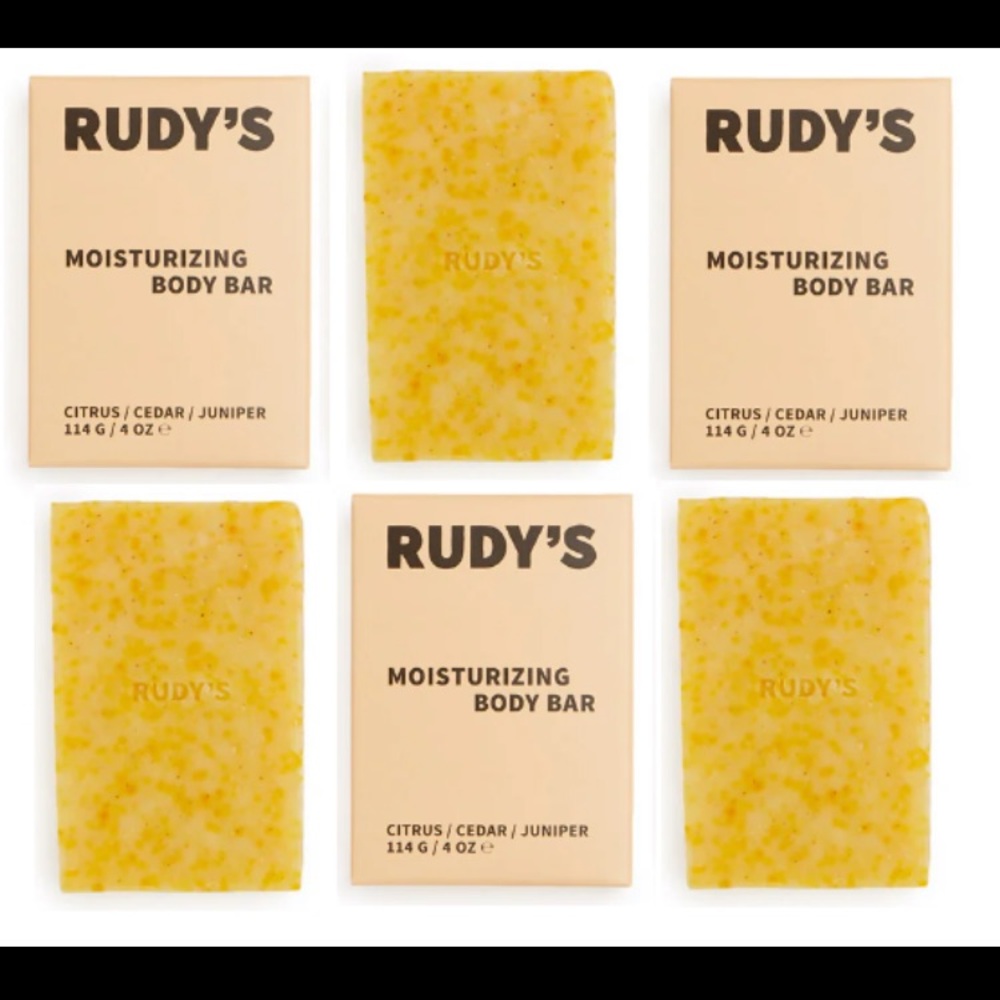 🛎🧼 RUDY’S BARBERSHOP x ACE HOTEL x ALEX CALDERWOOD Soap 3-Pack Moisturizing 🔑
